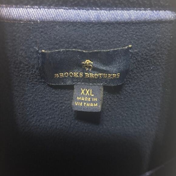 Brooks Brothers Full Zip Fleece Vest Polyester Full Zip Gray Men's Size XXL - Picture 4 of 7